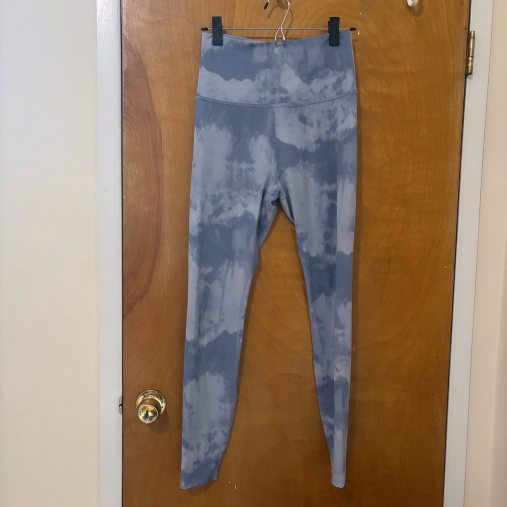 Blue Tie-Dye Leggings